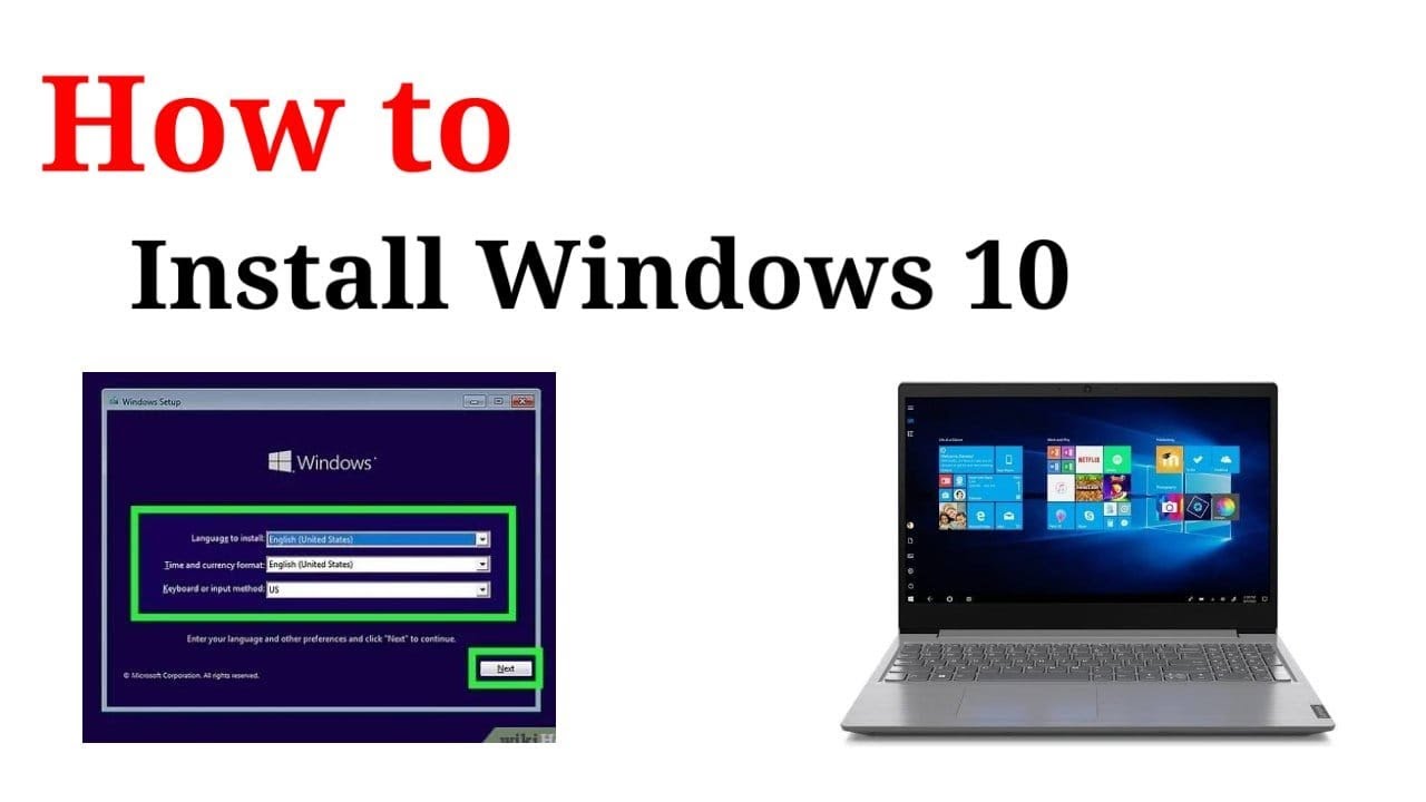 How to install windows 10 in Laptop #windows10 #windowsinstall # ...