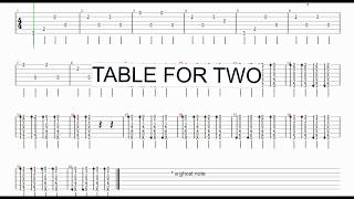 Rivermaya Table for two - tabs (acoustic version)