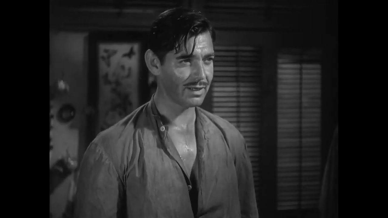 Clark Gable and Joan Crawford in Strange Cargo. 1940.