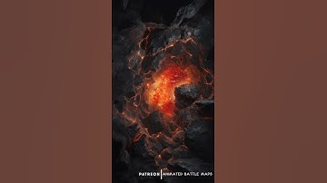 D&D | Volcanic Cavern Part 3 No Grid | Animated Battle Maps