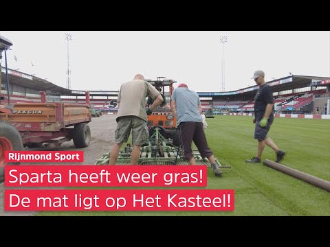 Een BILJARTLAKEN | Sparta heeft eindelijk weer ECHT GRAS!