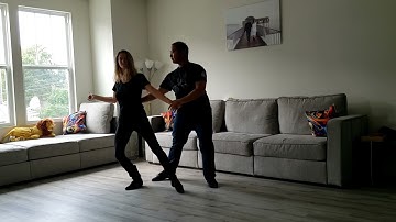 West Coast Swing Int/Adv Variations Class October 2021 demo w Gudrun & Myat