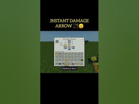 MAKE INSTANT DAMAGE ARROW IN MINECRAFT || #shorts #minecraft - YouTube