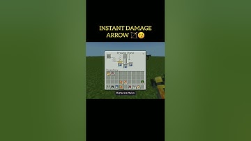 MAKE INSTANT DAMAGE ARROW IN MINECRAFT || #shorts #minecraft