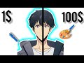 Drawing sung Jinwoo (cheap vs expensive) colours #art #viral #howtodraw #sololeveling #sungjinwoo