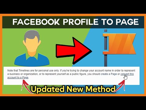 How To Convert Facebook Profile To A Page 2021 | Facebook Account to Page