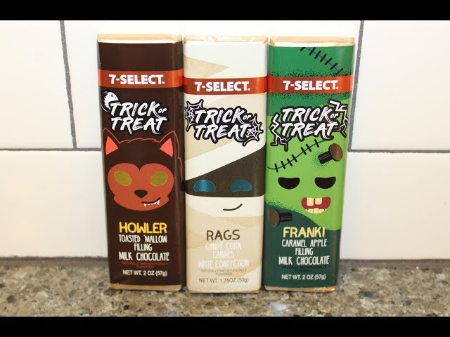 7-Eleven 7-Select Trick-or-Treat: Howler, Rags & Franki Candy Bars