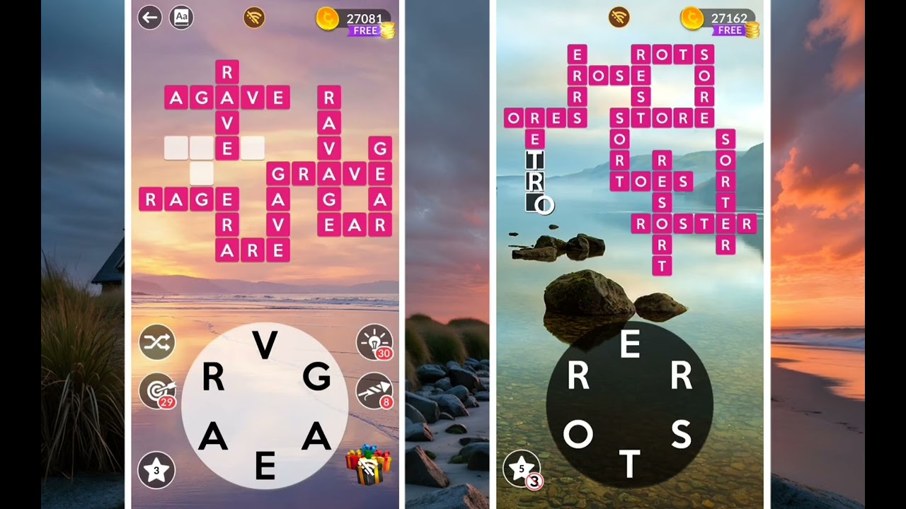 Wordscapes LEVEL 4561 to 4592 gameplay | "STILL" and "CALM" levels | Answers | Solutions