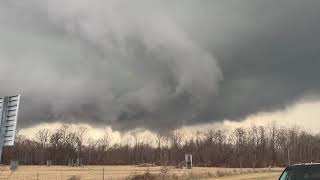 Tornado just north of Carlisle, IN 021926. Near Wabash Valley Correctional Facility. US HWY 41/150