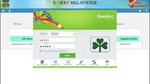 GST E-Way Bill Generation - GenAcc GST Accounting Software