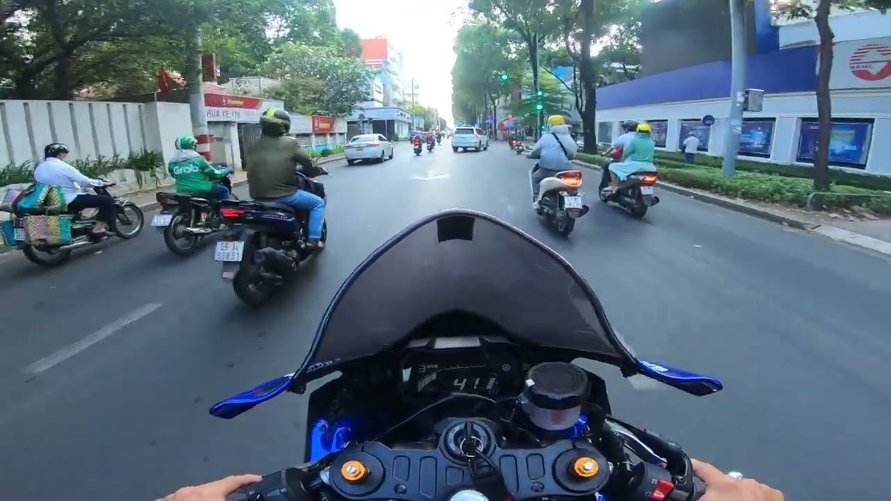 Cà phê sang T7 tốn kém | YAMAHA YZF R7 WEEKEND RIDE | R7 with R1, BMW S1000RR, CBR1000RR