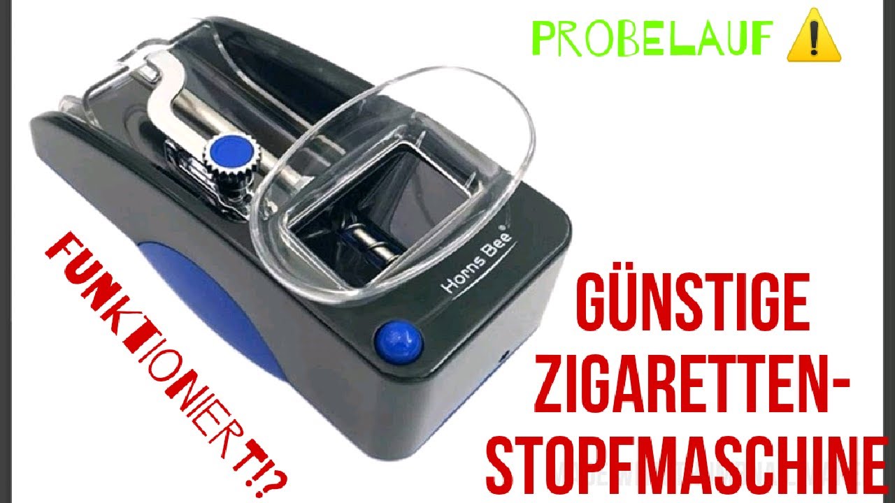 Elektrische Zigarettenstopfmaschine - unboxing & Probestopfen. Günstiges China Ding 😉 ~ 15€