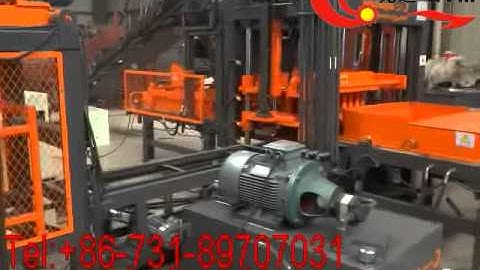 testing vedio of brick making machine GYM-QT5