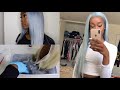 DYING MY HAIR GREY IN UNDER 5 MINUTES | Using The Water Color Method ft. belleluxbundles
