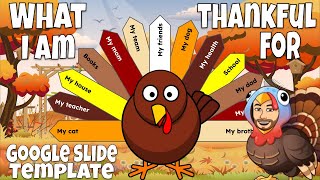 Build a "What I Am Thankful For" Turkey with Google Slides