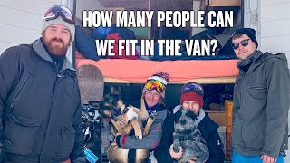 Squeezing Five People, Two Dogs, and A Cat...In The Van | Colorado Snowboarding Pt.2
