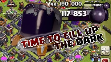 Farm Dark Elixir th 9 - Barbarian King going to lvl 25!