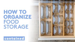 3 Easy Ways to Organize That Messy Container Drawer In Your Kitchen | Contained | Real Simple
