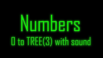 Numbers 0 to TREE(3) with sound