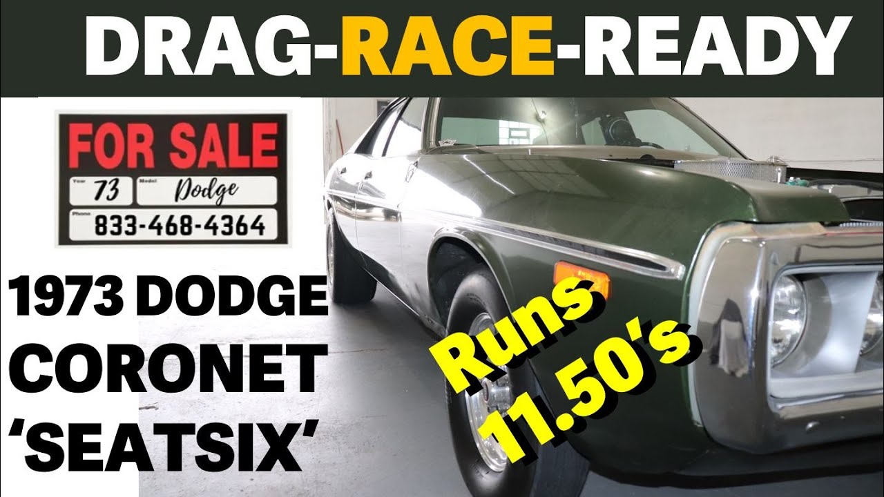 Look at 11-Second 1973 Dodge Coronet SEATSIX Drag Race Ready Car!