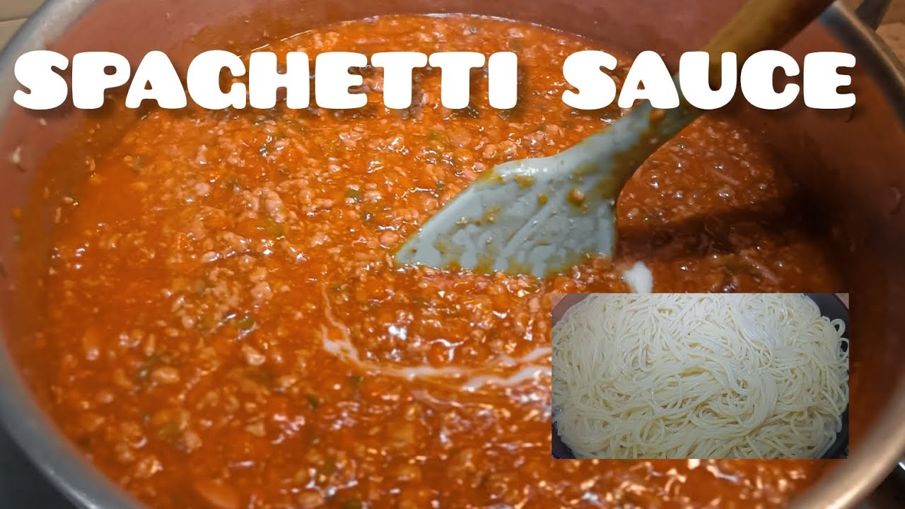 HOMEMADE SPAGHETTI SAUCE RECIPE. YouTube