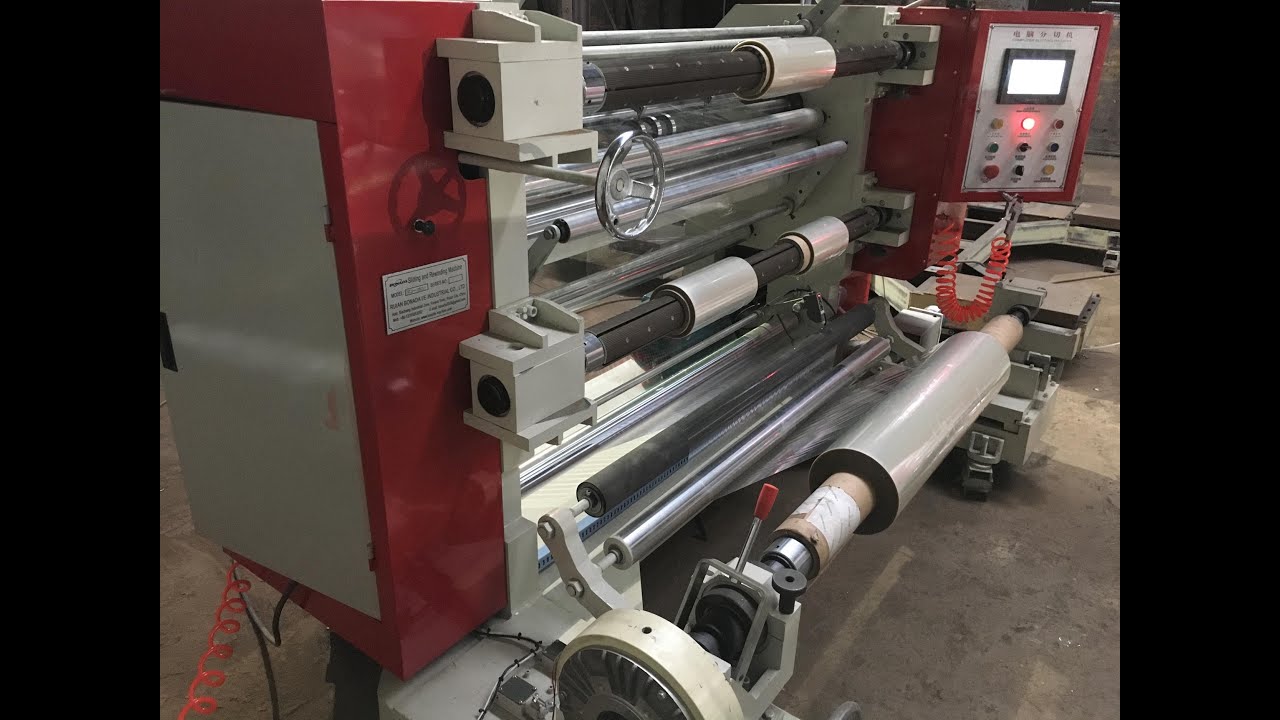 QFJ-1300 Vertical Type Slitting and Rewinding Machine(SIEMENS PLC and Touch Screen)