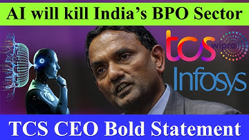 TCS CEO Bold Statement! AI will KILL India’s BPO Sector, Future of IT Sector and IT Jobs #tcs #wipro