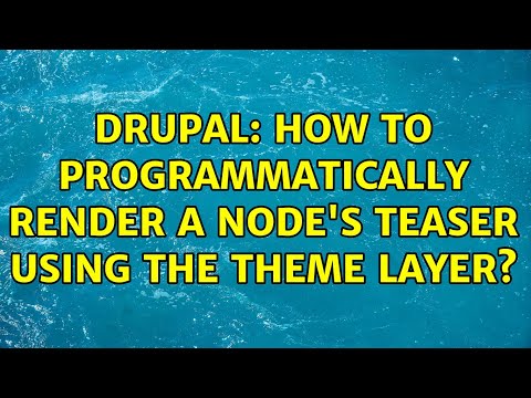 Drupal: How to