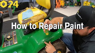 How to Use John Deere Paint Pen to Restore John Deere Mower