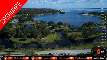 Dji Mavic Pro and Dashware plus Litchi Telemetry Overlay