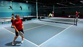 Senior Mixed vs Split Age Men's 4.5+ Pickleball in Orlando, FL