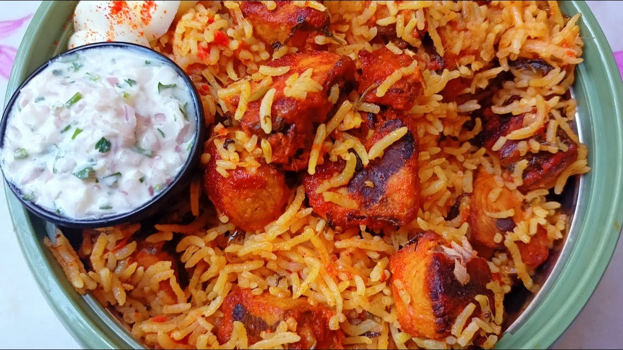 TUNA FISH BIRYANI 🐟🐟, சூறை மீன் பிரியாணி, மீனும் சாதமும் உடையாம