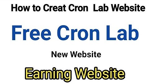 How to Cron Lab free account || Create Free Ptc Website || Create Ads watching website || part 1