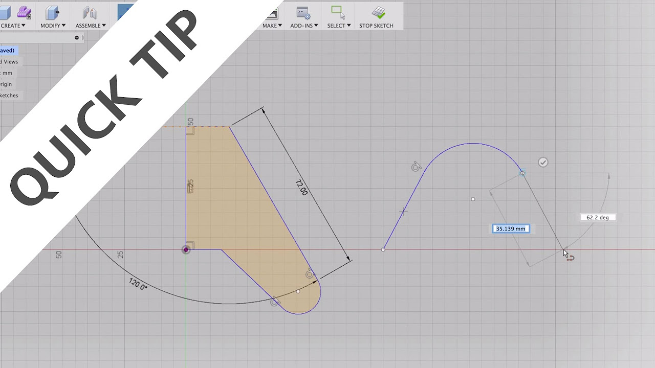 その他 Tangent Arc Navigation Grading Function QUICK TIP: How to Sketch Tangent Arcs - YouTube