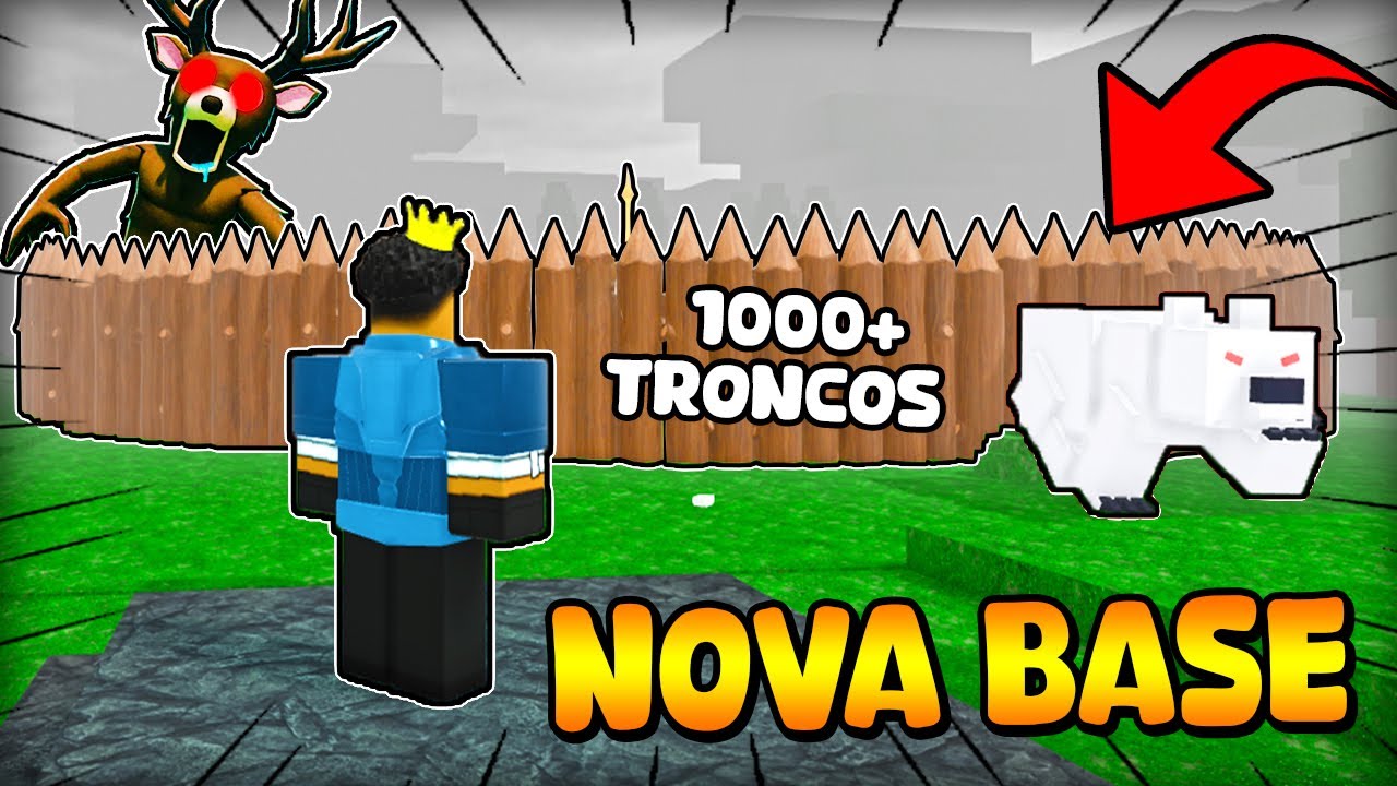 CRIEI A NOVA BASE DE ESPINHOS E PASSEI 100 DIAS NO 99 NIGHTS IN THE FOREST!!! (ENTRADA SECRETA)