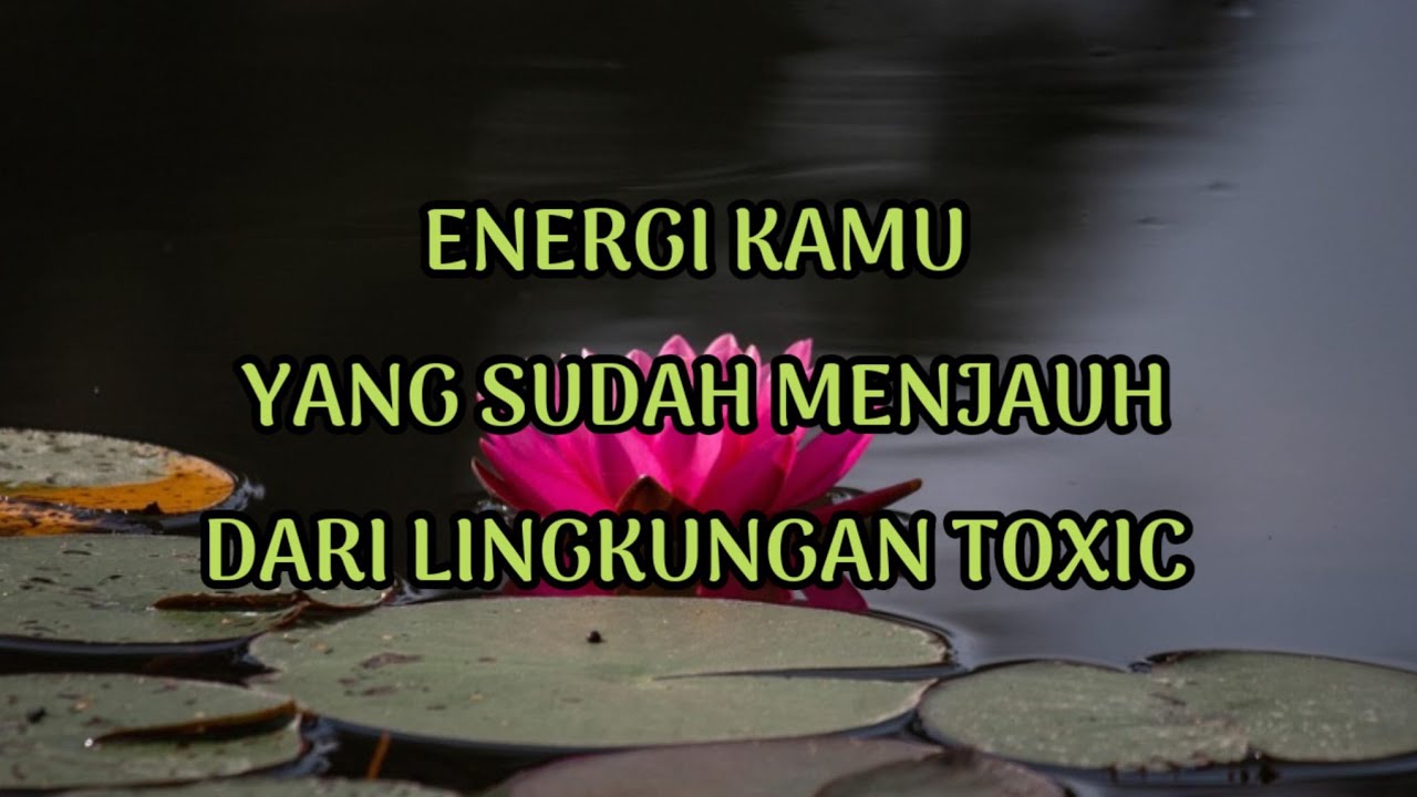 🎆 ENERGI KAMU YANG SUDAH MENJAUH DARI LINGKUNGAN TOXIC 🎆