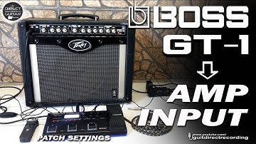 BOSS GT1 to AMP INPUT - Clean, Overdrive, Distortion | Peavey Envoy 110