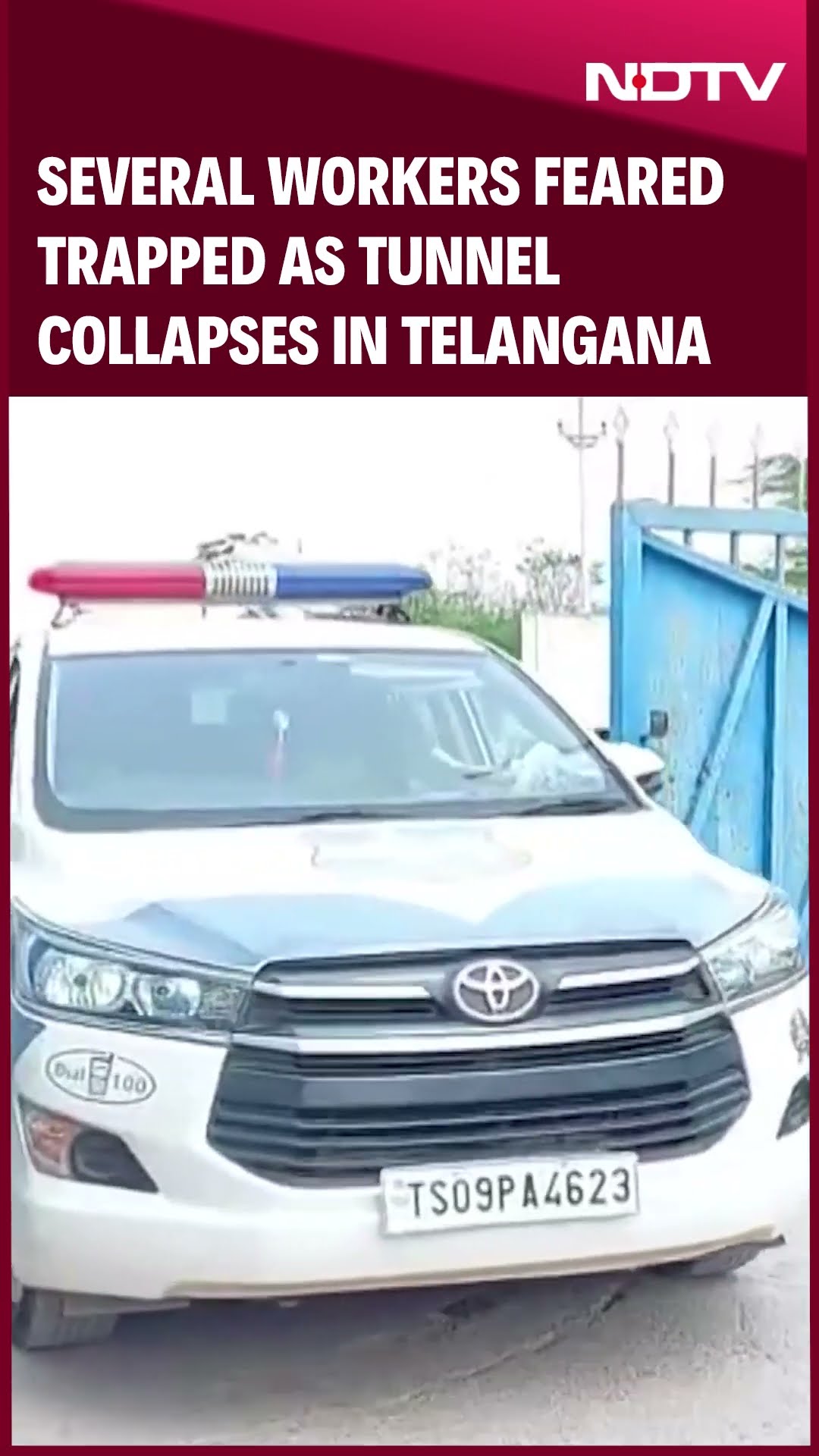 Telangana Tunnel Collapse | Tunnel Collapse In Nagarkurnool, Telangana, 6-8 Workers Feared Trapped