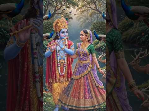 রাধা কৃষ্ণের যুগলবন্দী 🙏🏻 #radheradhe #radhakrishna #aivideo #youtubeshorts #explorerkeya