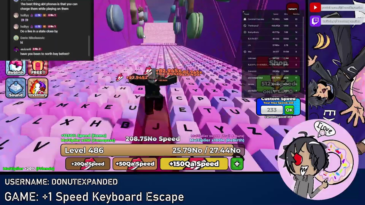 ふぃるページ Roblox Live| +1 Speed Keyboard Escape Day Twenty Two - YouTube