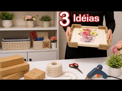 Super Beautiful but low cost ! 3 beautiful ideas from waste cardboard ...