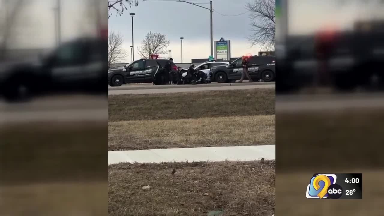 Man arrested after stolen vehicle chase in Cedar Rapids - YouTube