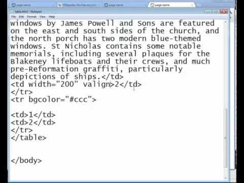 Ashwani Bhatia Html Table Tutorials 4 - YouTube