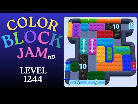 Color Block Jam Level 1244 Solution Walkthrough