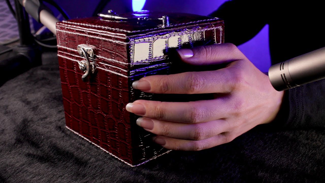 [ASMR] Textured Scratching on a Croc-Leather Box (NO TALKING)