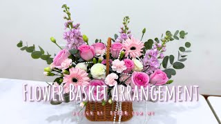 Flower Basket Arrangement Workshop | Step-by-Step Floral Design Tutorial | 花篮花艺设计课堂｜从基础到专业一步掌握