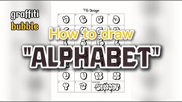 Graffiti Bubble Alphabet Tutorial on iPad | Procreate Drawing for Beginners
