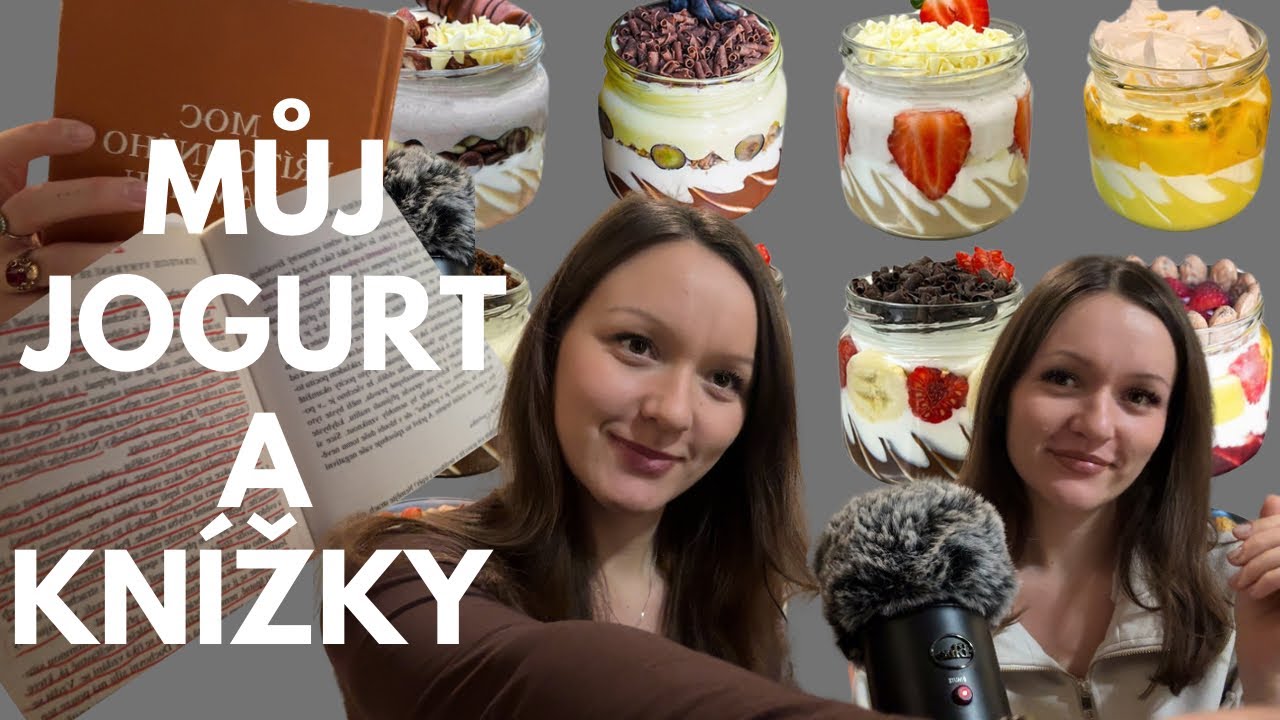 KNÍŽKY A MŮJ JOGURT ASMR 🤍