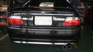 JZX100 マフラー 音 viper FWフルデュアルマフラー - YouTube