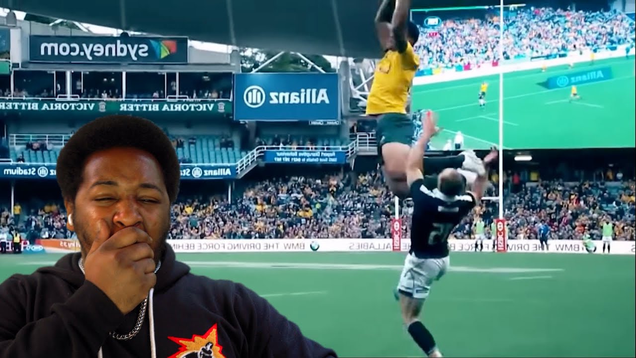 AUSTRLIAN RANDY MOSS?! | ISRAEL FOLAU HIGHLIGHTS | AMERICAN REACTION!!!